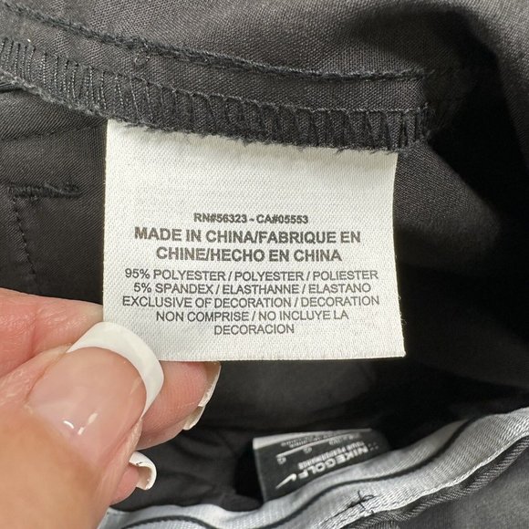 Nike Golf Men's Tour Performance Pants Dri-Fit Zip Fly Packets Size 34x30 Black - Picture 10 of 11